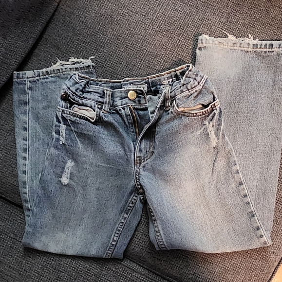 Boys Distressed Vintage Dickies Jeans with Skull Patch. Size 8 - Picture 7 of 12